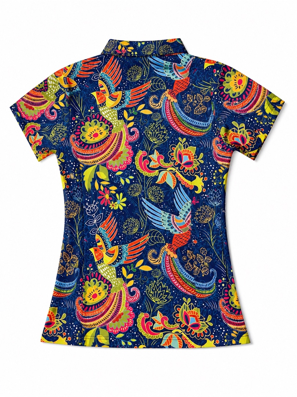 Kaipar Women’s Golf Polo Abstract Print Performance Shirt Large NWT - Picture 2 of 4